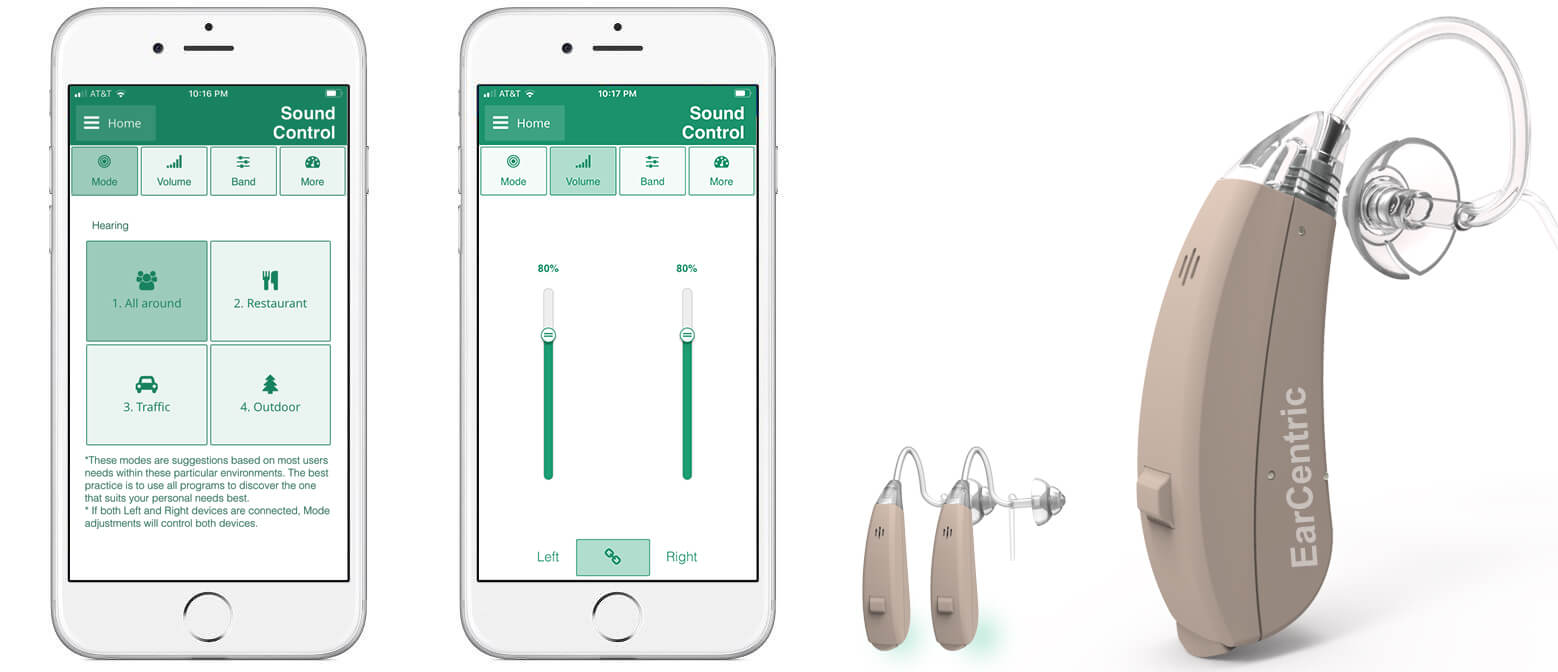 Wireless bluetooth hearing aids